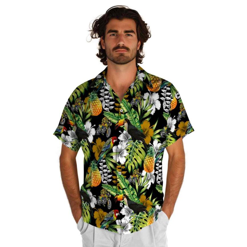 Custom Biker Toucan Bird Hawaiian Shirt New Arrival