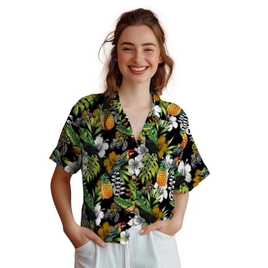 Custom Biker Toucan Bird Hawaiian Shirt Top rated