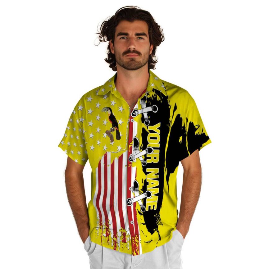 Custom Bird Flag Stitches Hawaiian Shirt New Arrival