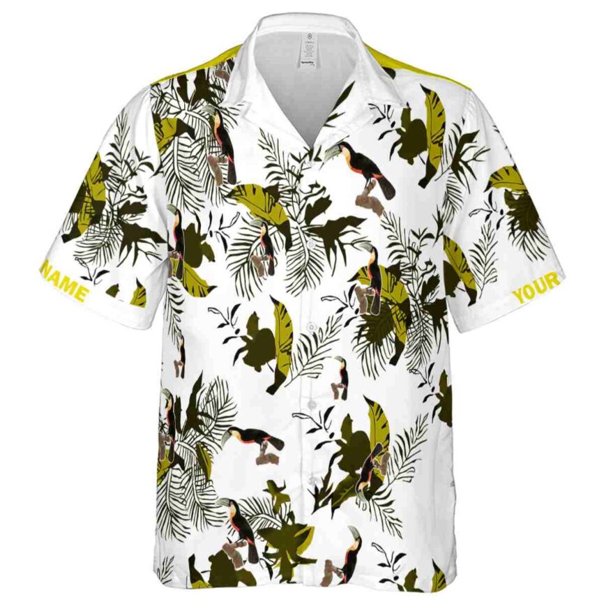 Custom Bird Leafy Accents Hawaiian Shirt Fashion forward