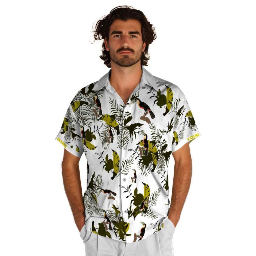 Custom Bird Leafy Accents Hawaiian Shirt New Arrival