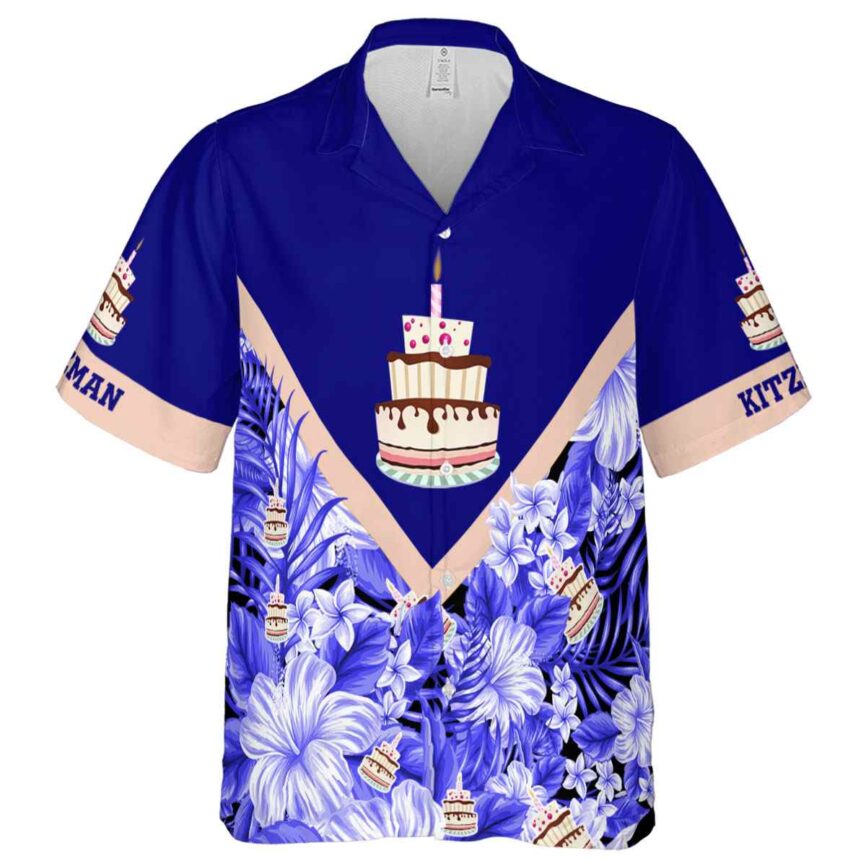 Custom Birthday Bold Floral Number Hawaiian Shirt Fashion forward