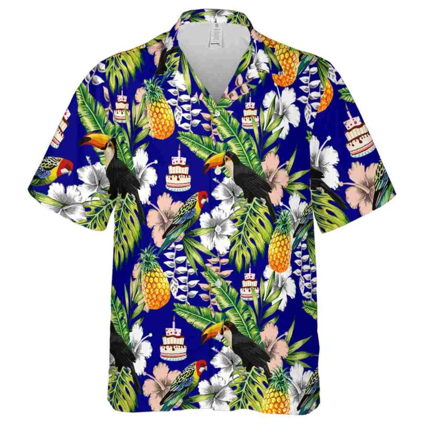 Custom Birthday Toucan Bird Hawaiian Shirt Fashion forward