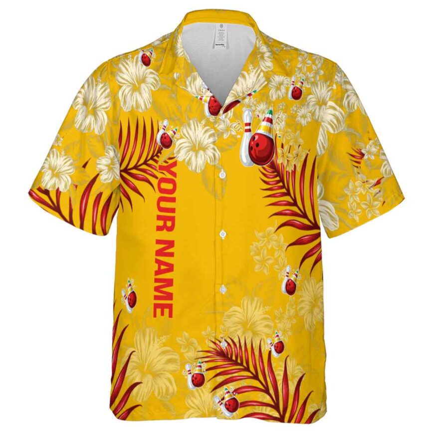 Custom Bowling Hibiscus Pattern Hawaiian Shirt Fashion forward