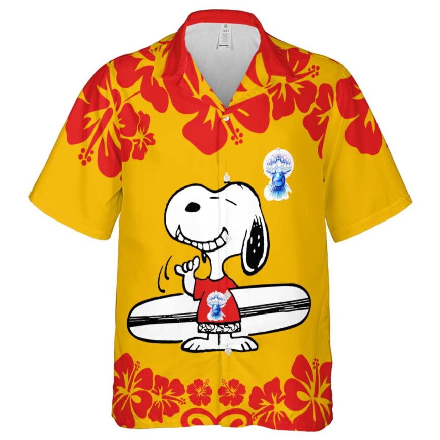 Custom Bowling Surfing Snoopy Hawaiian Shirt Fashion forward