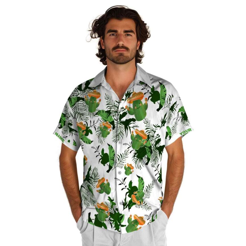 Custom Cactus Leafy Accents Hawaiian Shirt New Arrival