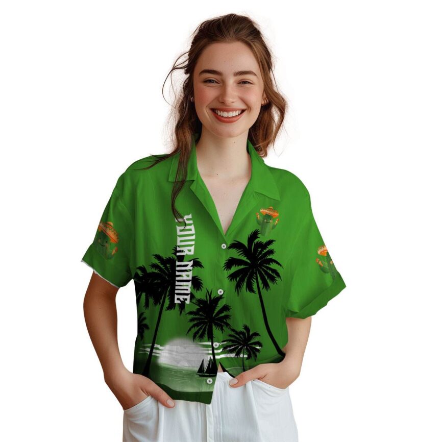 Custom Cactus Ocean Sunset Hawaiian Shirt Top rated