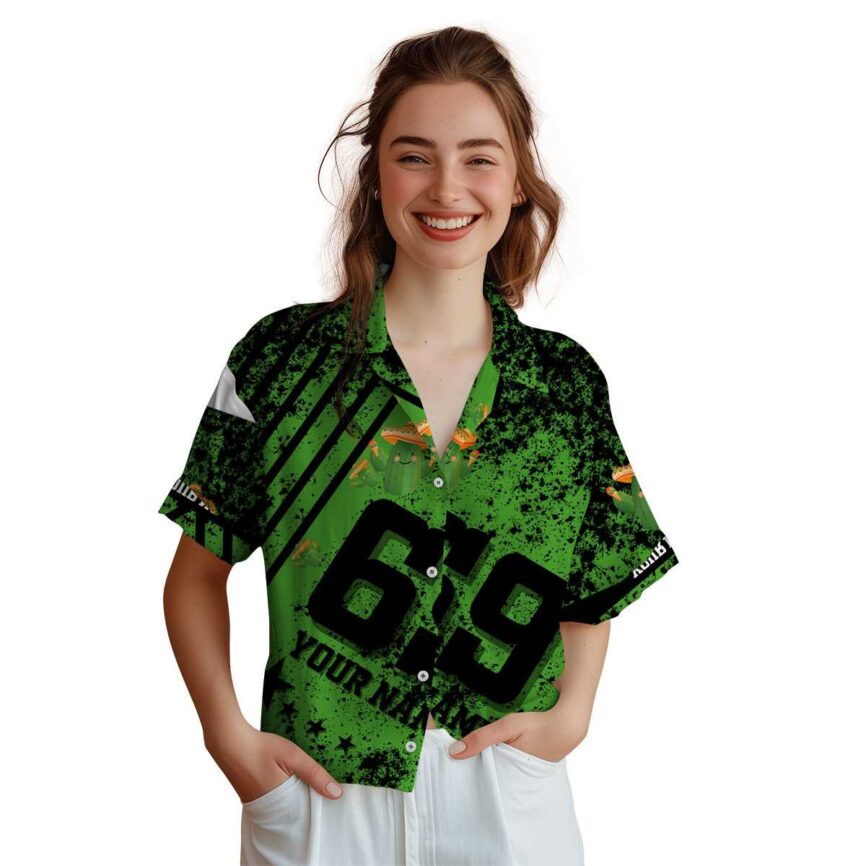 Custom Cactus Stripe Burst Hawaiian Shirt Top rated