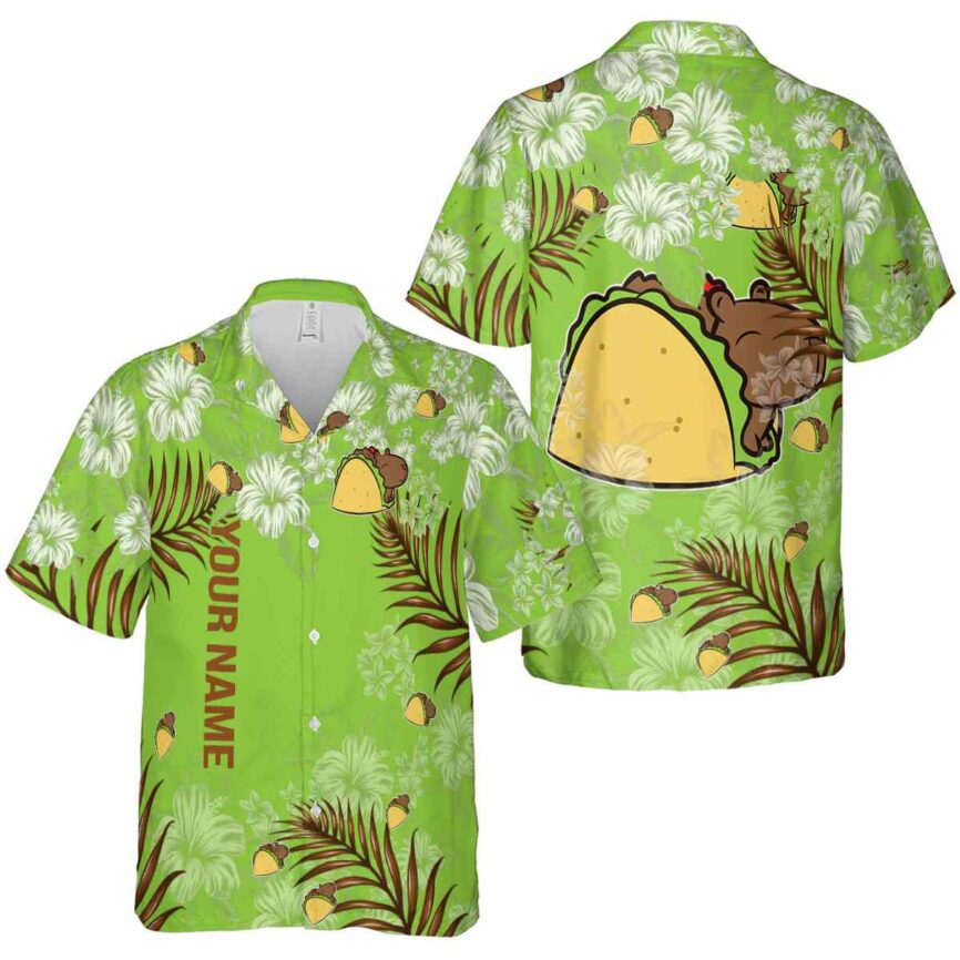 Custom Capybara Hibiscus Pattern Hawaiian Shirt Premium grade