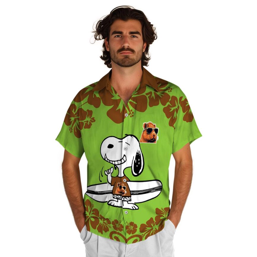 Custom Capybara Surfing Snoopy Hawaiian Shirt New Arrival