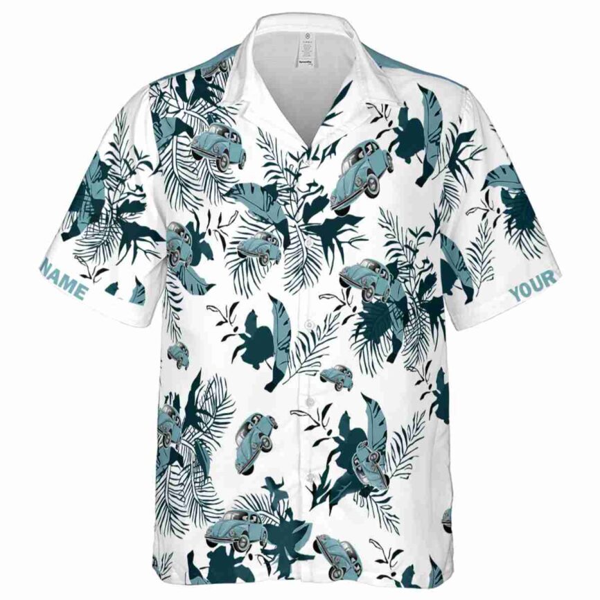 Custom Car Leafy Accents Hawaiian Shirt Fashion forward