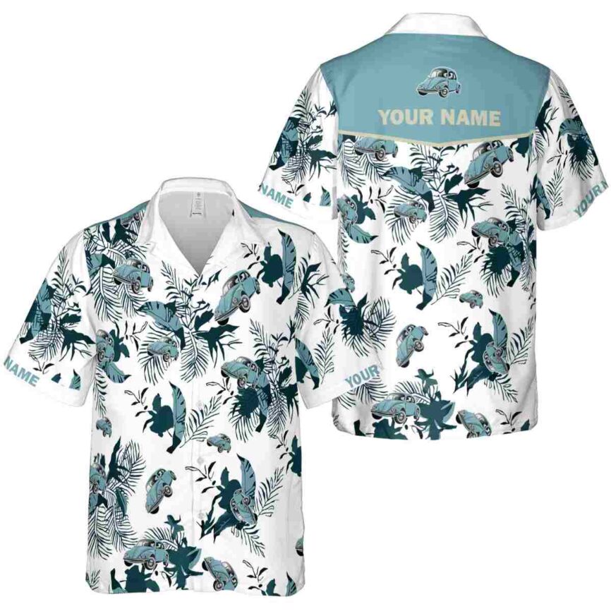 Custom Car Leafy Accents Hawaiian Shirt Premium grade