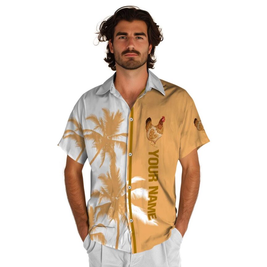 Custom Chicken Beach Vibes Hawaiian Shirt High quality