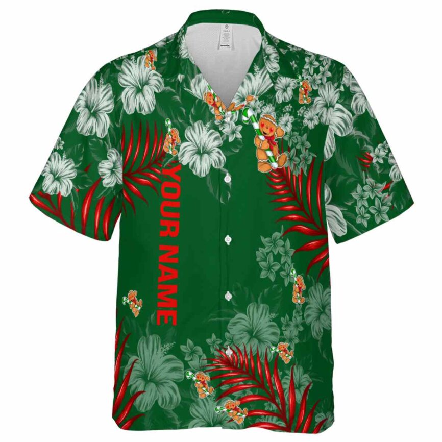 Custom Christmas Hibiscus Pattern Hawaiian Shirt Fashion forward