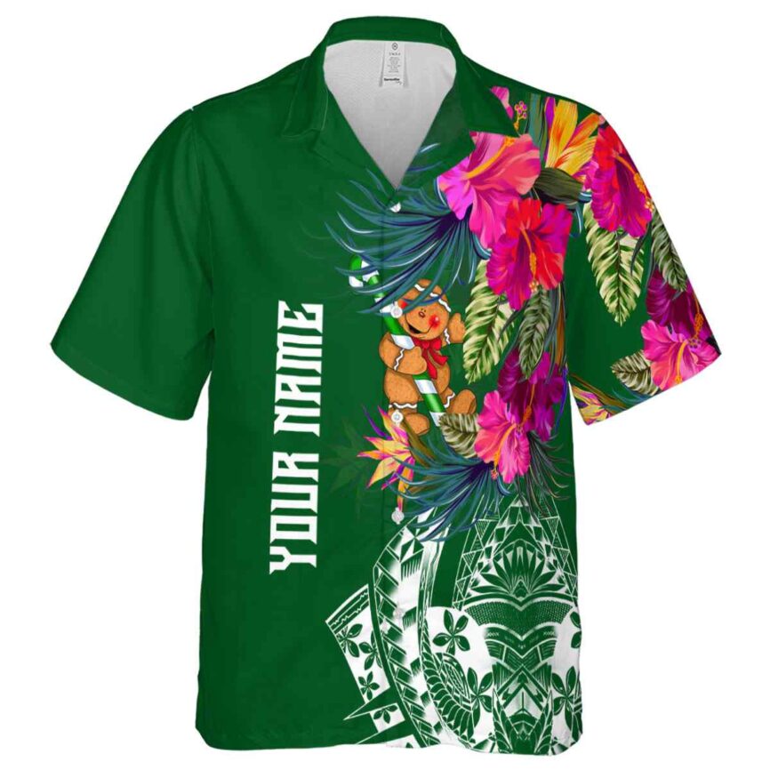 Custom Christmas Polynesian Flowers Hawaiian Shirt Fashion forward