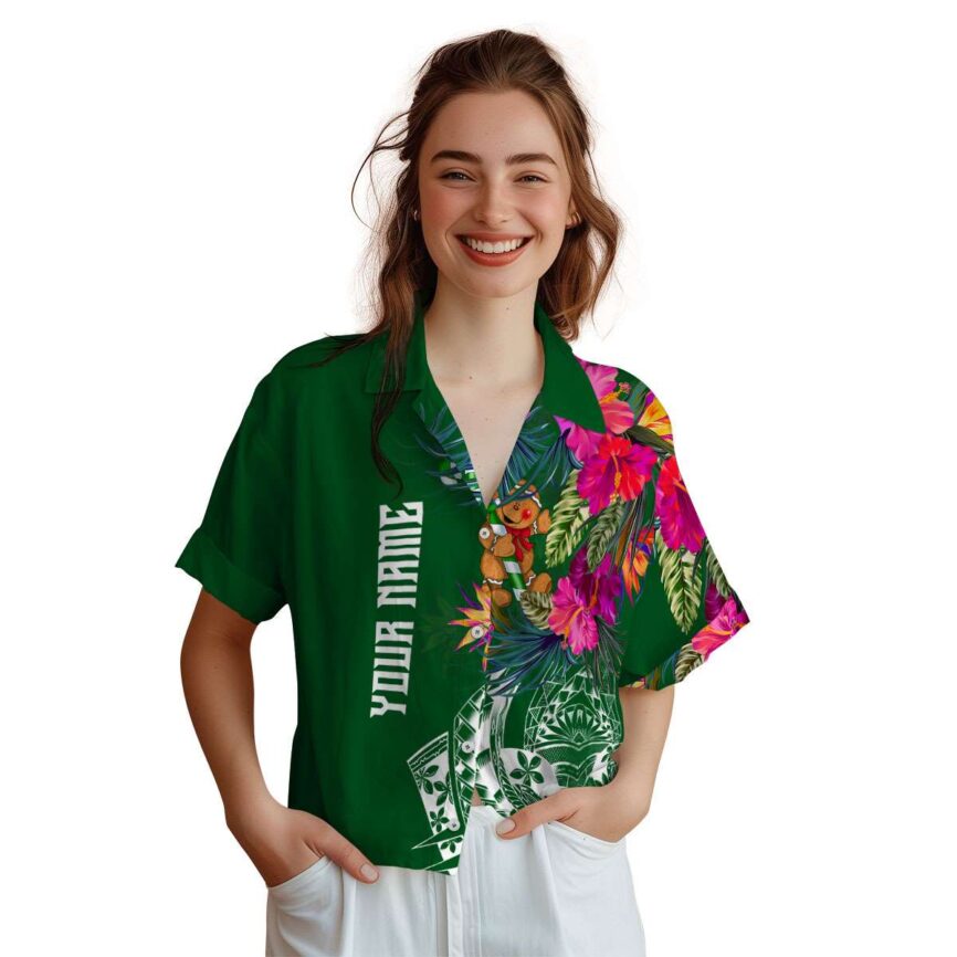 Custom Christmas Polynesian Flowers Hawaiian Shirt Top rated