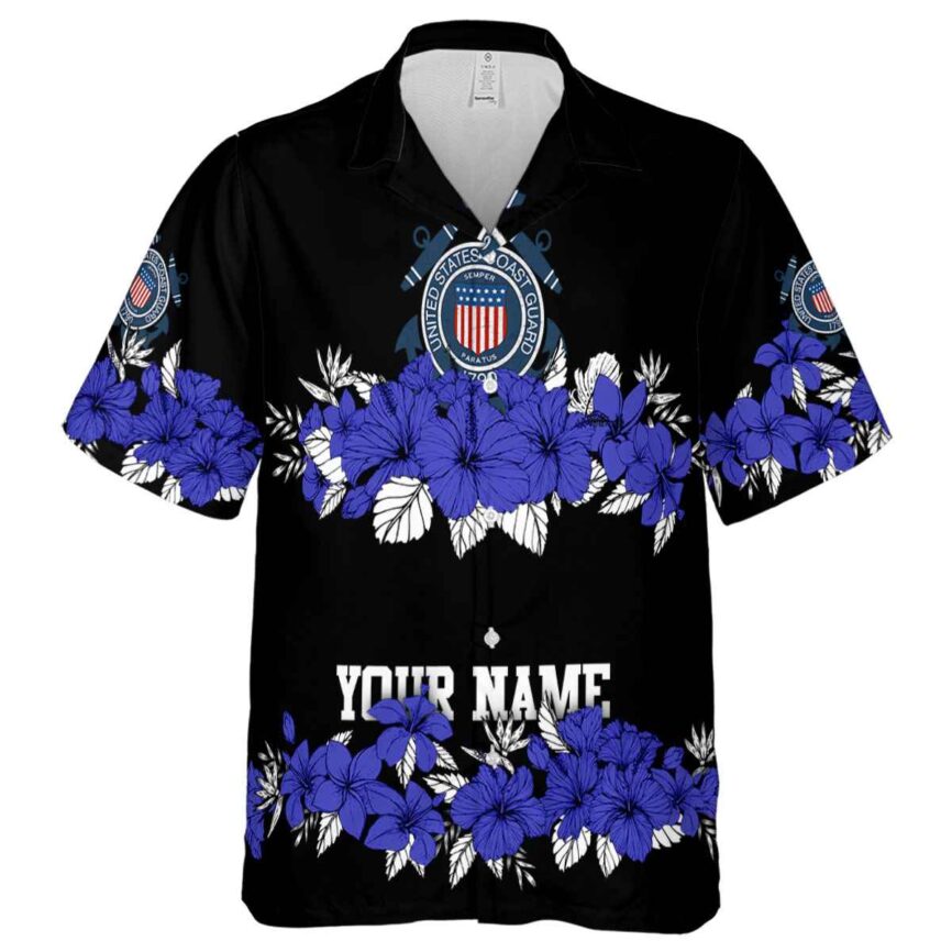 Custom Coast Guard Hibiscus Band Hawaiian Shirt Fashion forward