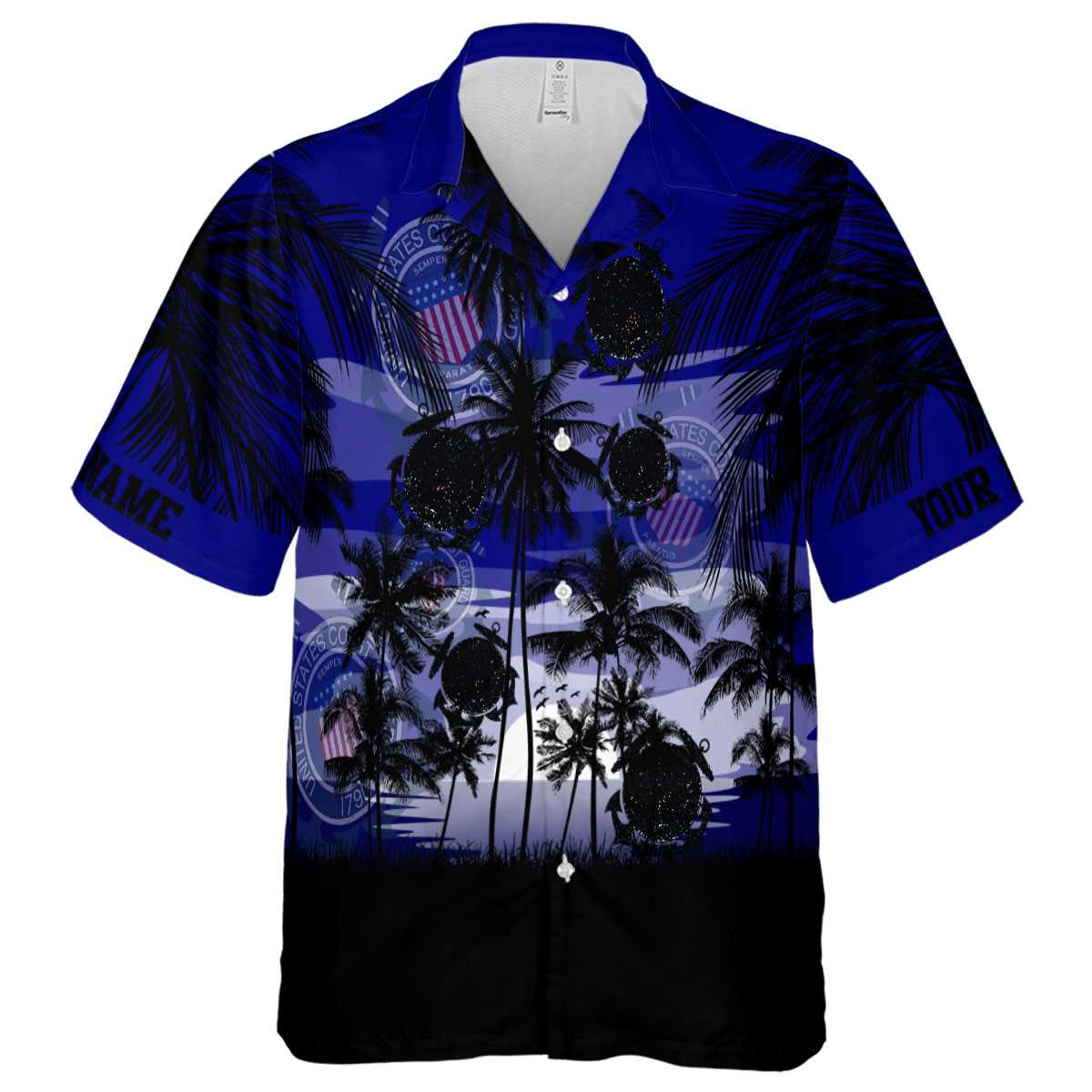 Custom Coast Guard Island Scenery Hawaiian Shirt Fashion forward Custom Coast Guard Island Scenery Hawaiian Shirt Fashion forward
