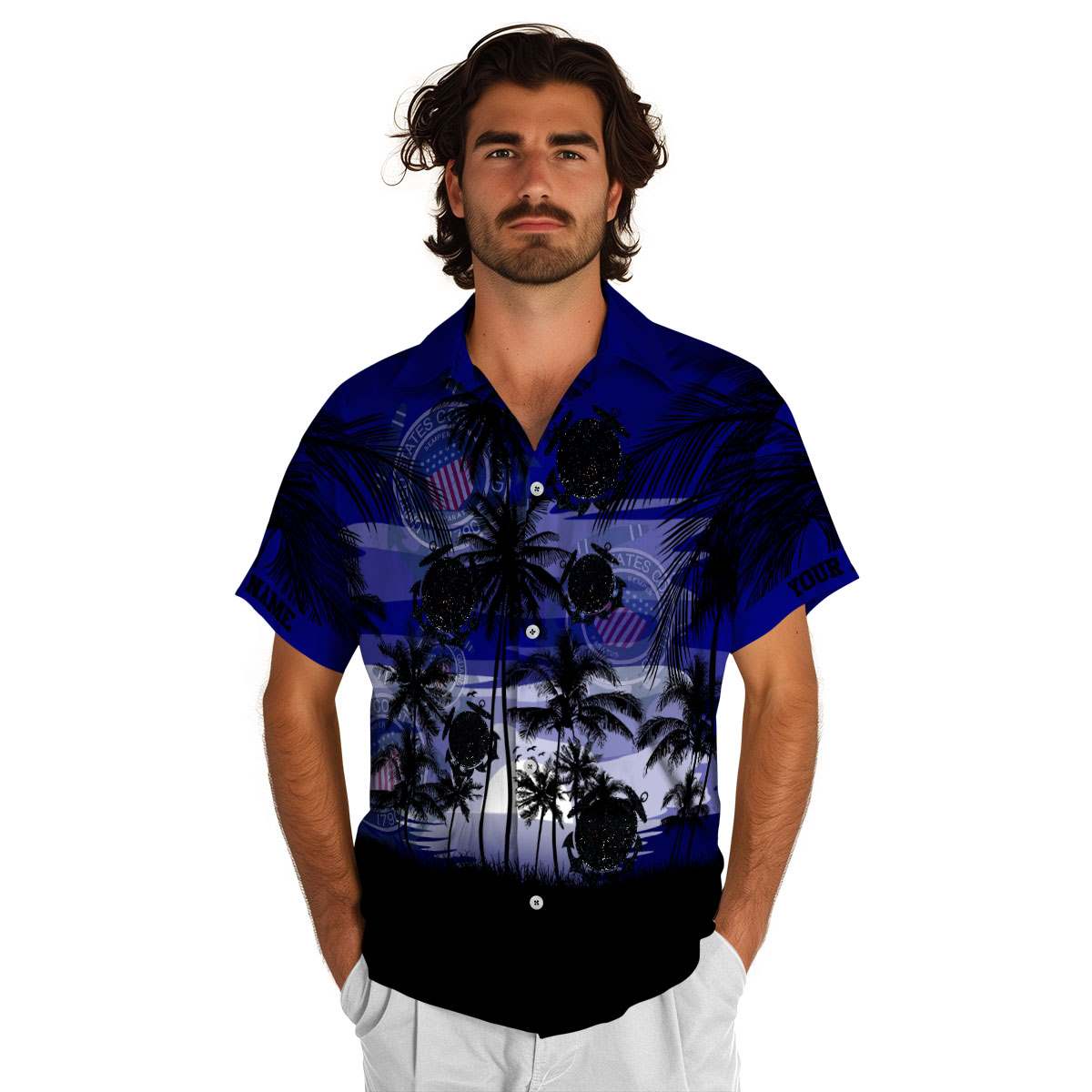 Custom Coast Guard Island Scenery Hawaiian Shirt New Arrival Custom Coast Guard Island Scenery Hawaiian Shirt New Arrival