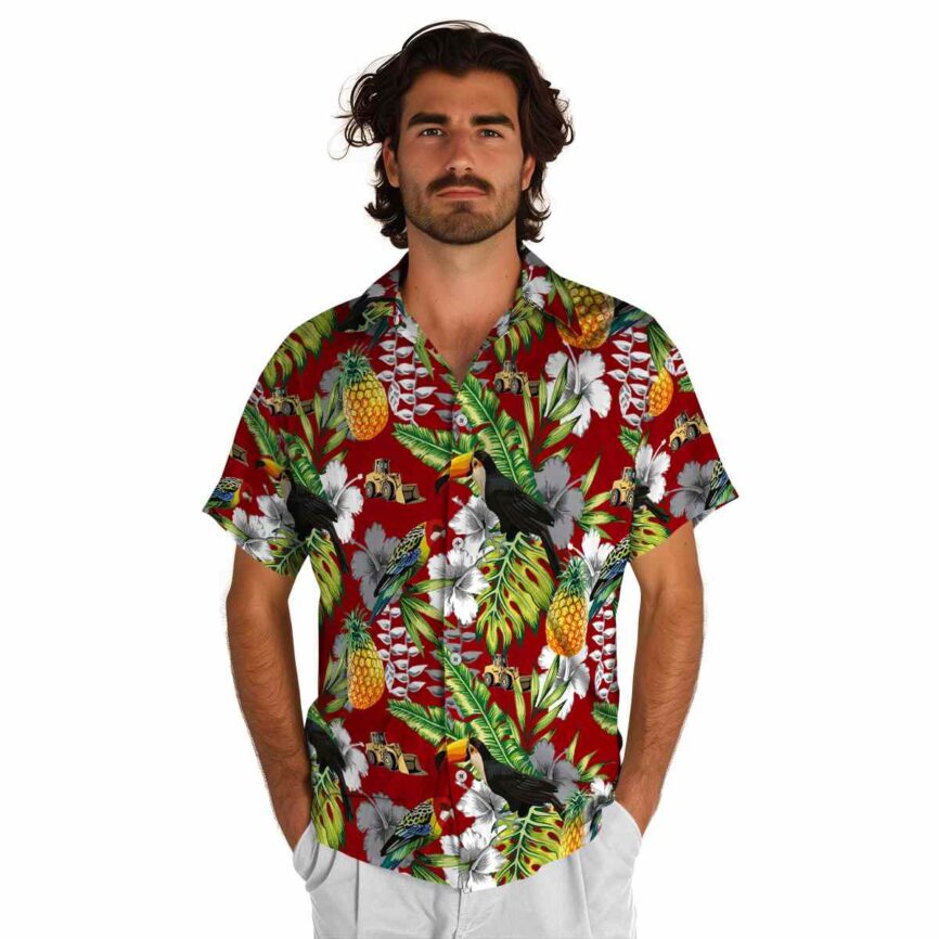 Custom Construction Toucan Bird Hawaiian Shirt New Arrival