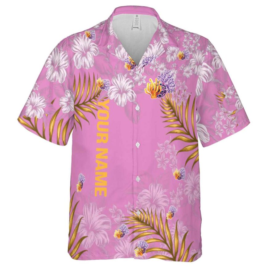 Custom Coral Hibiscus Pattern Hawaiian Shirt Fashion forward