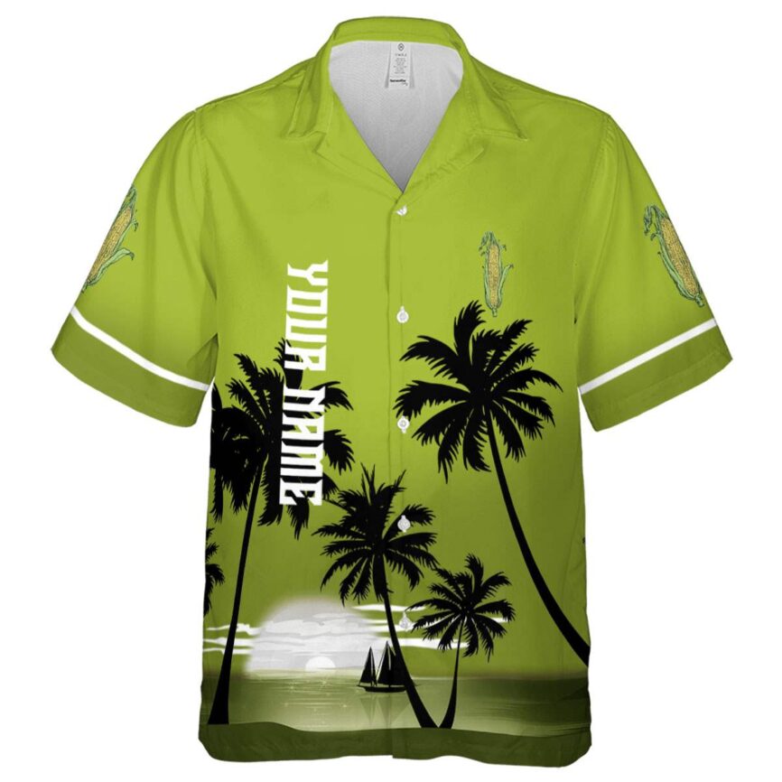 Custom Corn Ocean Sunset Hawaiian Shirt Fashion forward