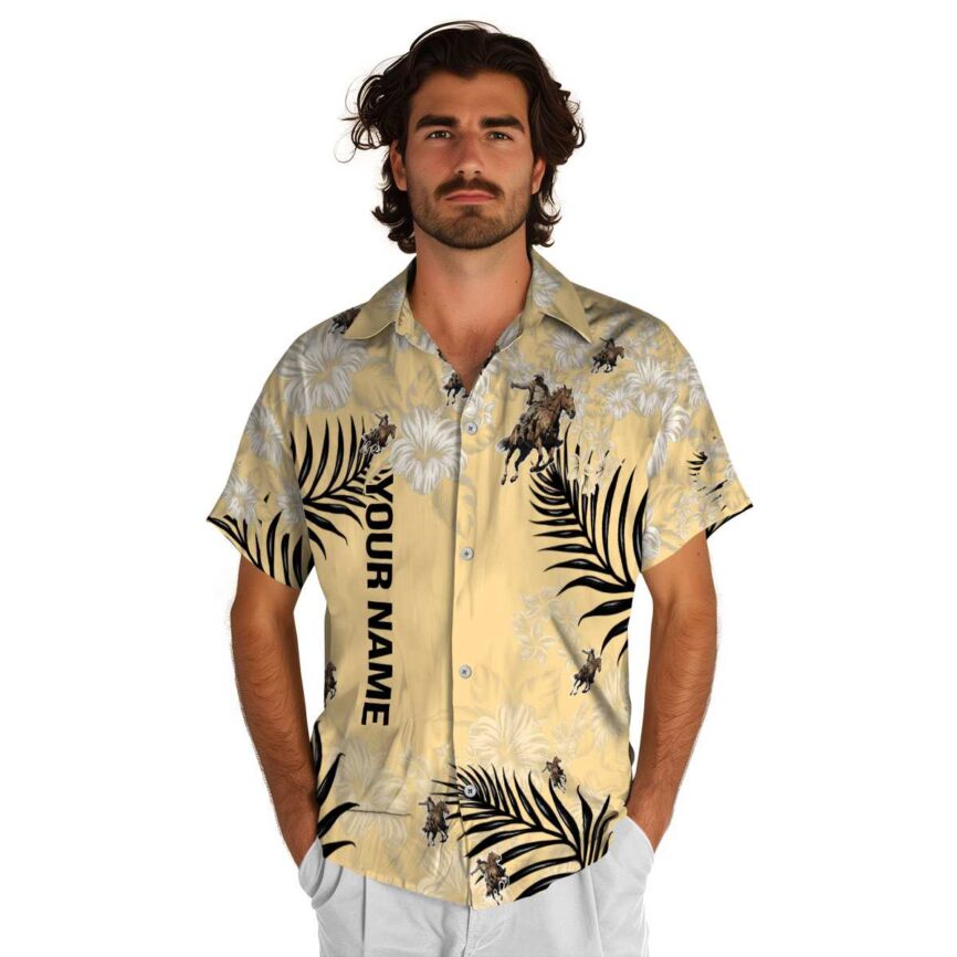 Custom Cowboy Hibiscus Pattern Hawaiian Shirt New Arrival