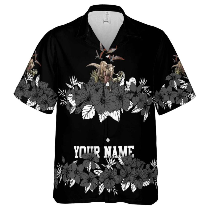 Custom Dinosaur Hibiscus Band Hawaiian Shirt Fashion forward