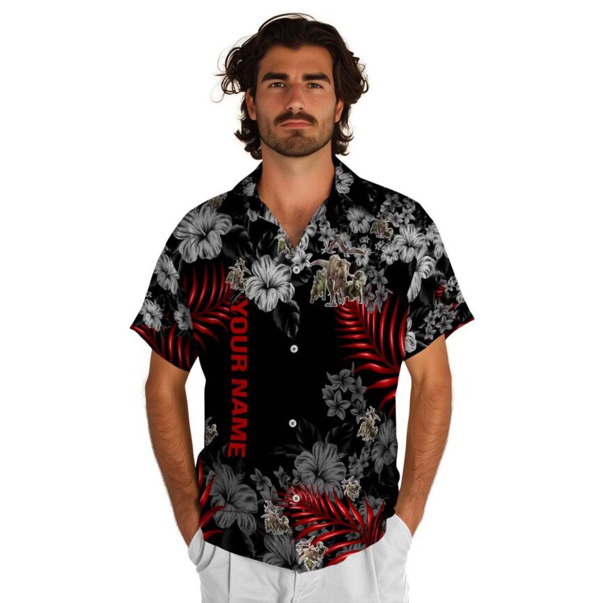 Custom Dinosaur Hibiscus Pattern Hawaiian Shirt New Arrival