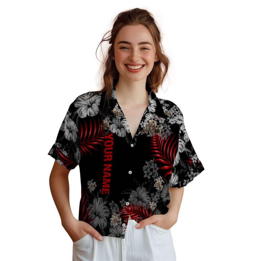 Custom Dinosaur Hibiscus Pattern Hawaiian Shirt Top rated