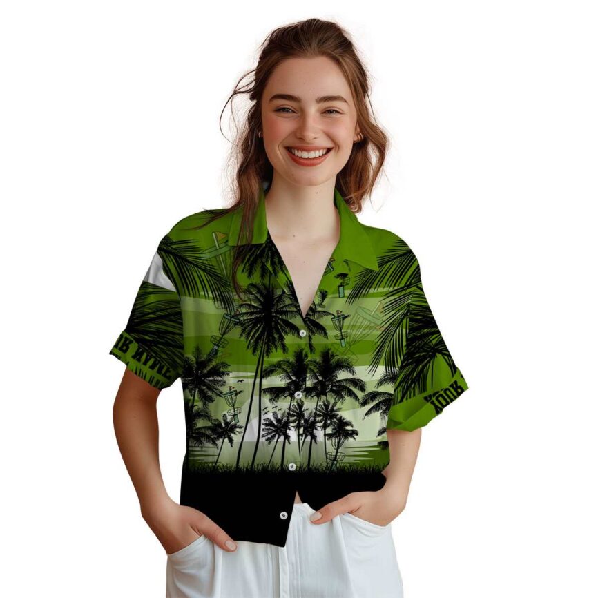 Custom Disc Golf Island Scenery Hawaiian Shirt Top rated