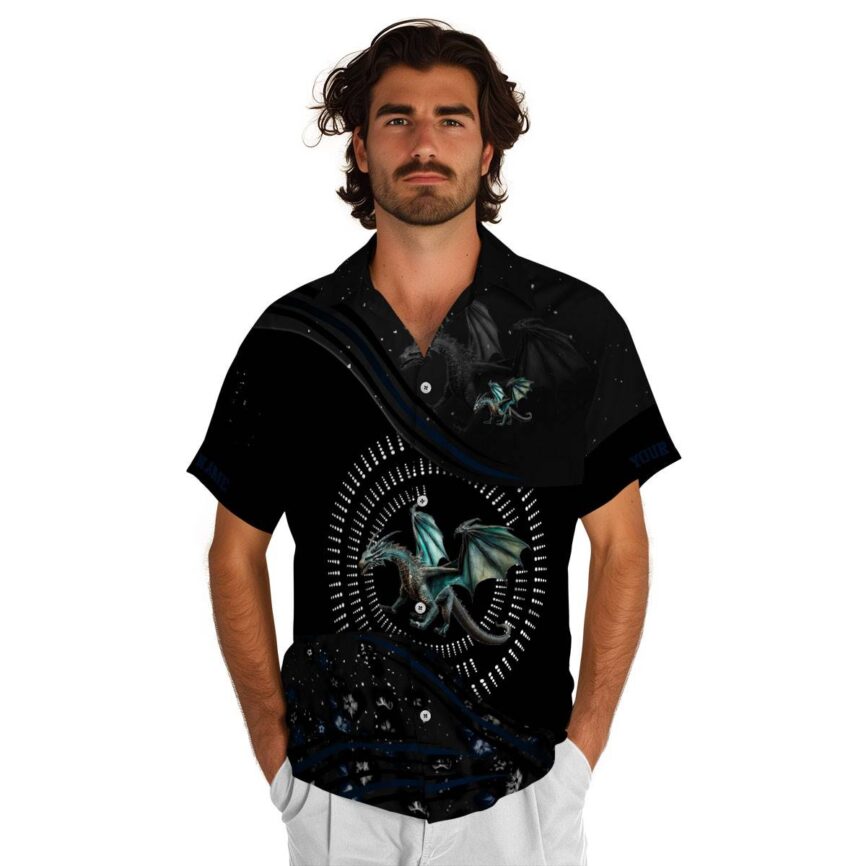 Custom Dragon Dynamic Swirl Hawaiian Shirt New Arrival