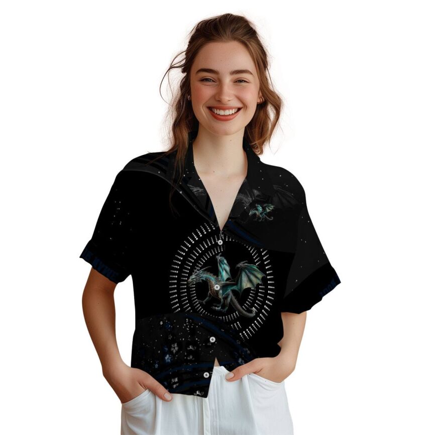 Custom Dragon Dynamic Swirl Hawaiian Shirt Top rated