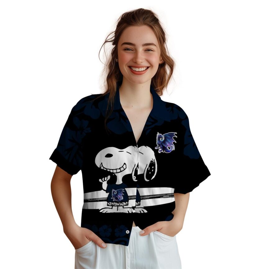 Custom Dragon Surfing Snoopy Hawaiian Shirt Top rated