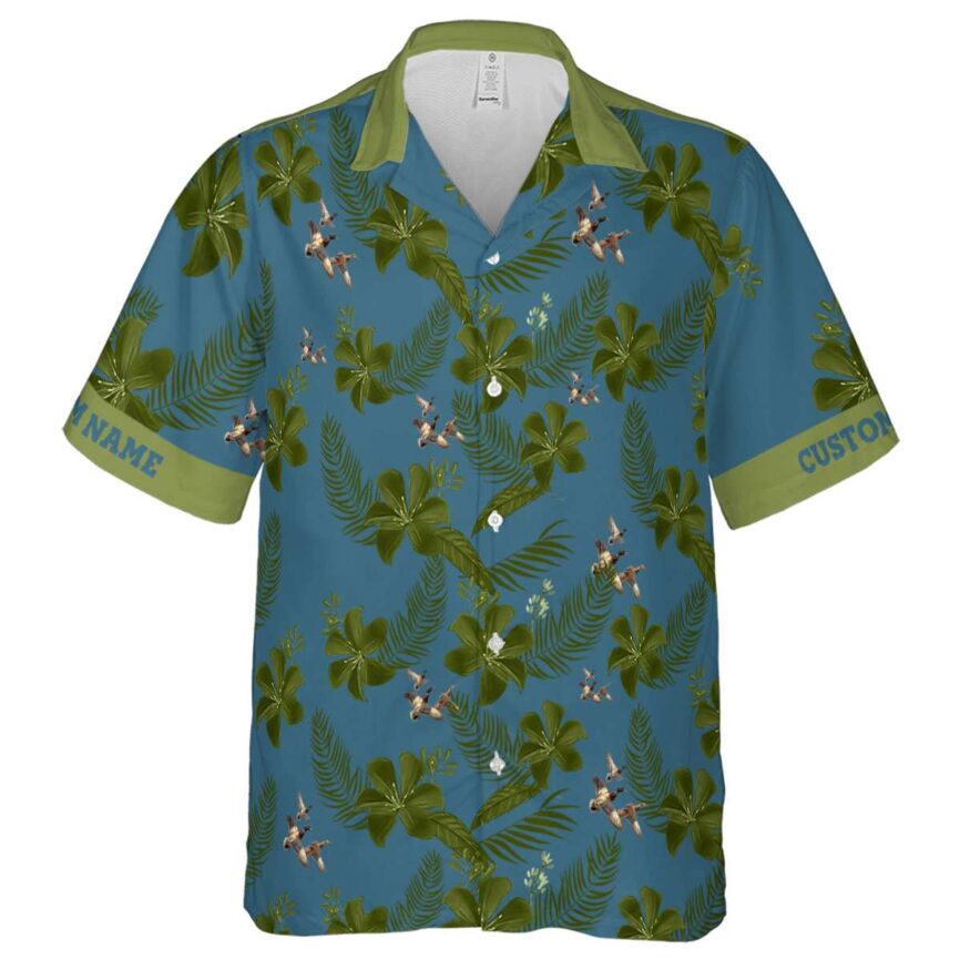 Custom Duck Tropical Flower Hawaiian Shirt Fashion forward