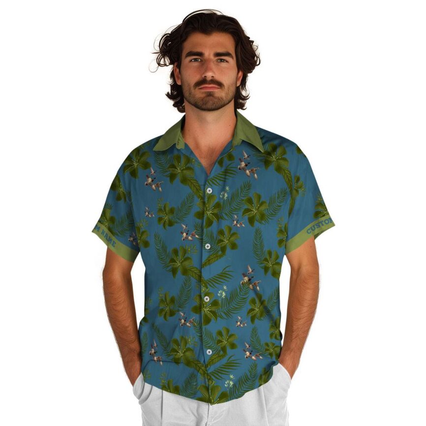 Custom Duck Tropical Flower Hawaiian Shirt New Arrival