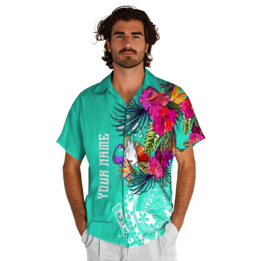 Custom Easter Polynesian Flowers Hawaiian Shirt New Arrival