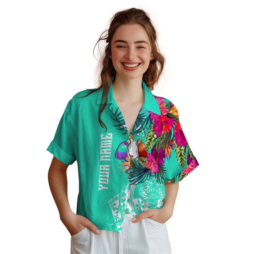 Custom Easter Polynesian Flowers Hawaiian Shirt Top rated