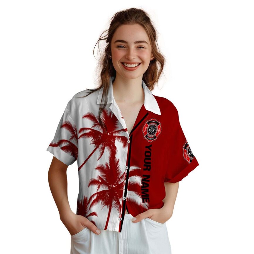 Custom Firefighter Beach Vibes Hawaiian Shirt Trendy