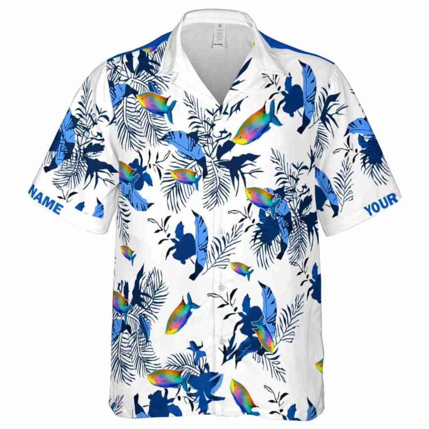 Custom Fish Leafy Accents Hawaiian Shirt Fashion forward