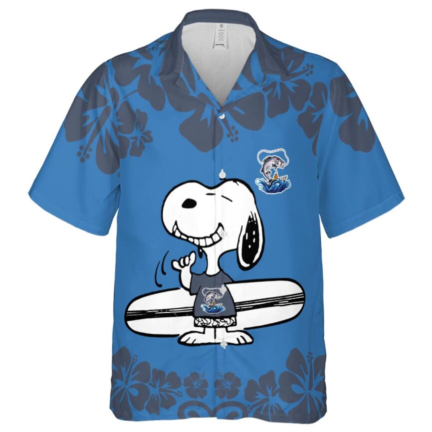 Custom Fishing Surfing Snoopy Hawaiian Shirt Fashion forward