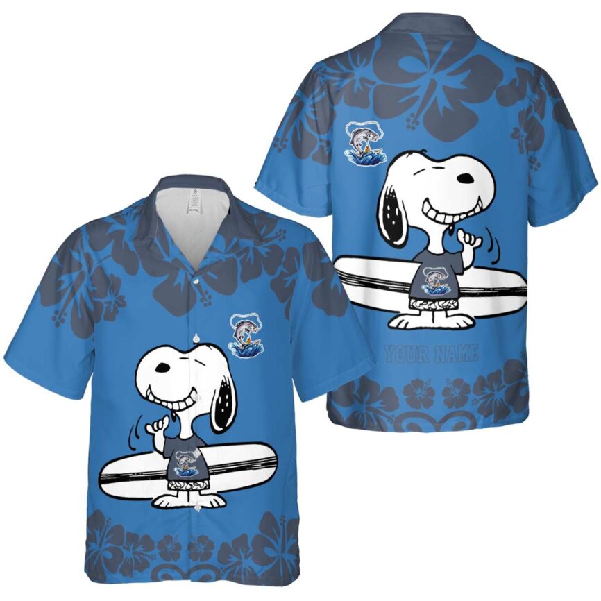 Custom Fishing Surfing Snoopy Hawaiian Shirt Premium grade