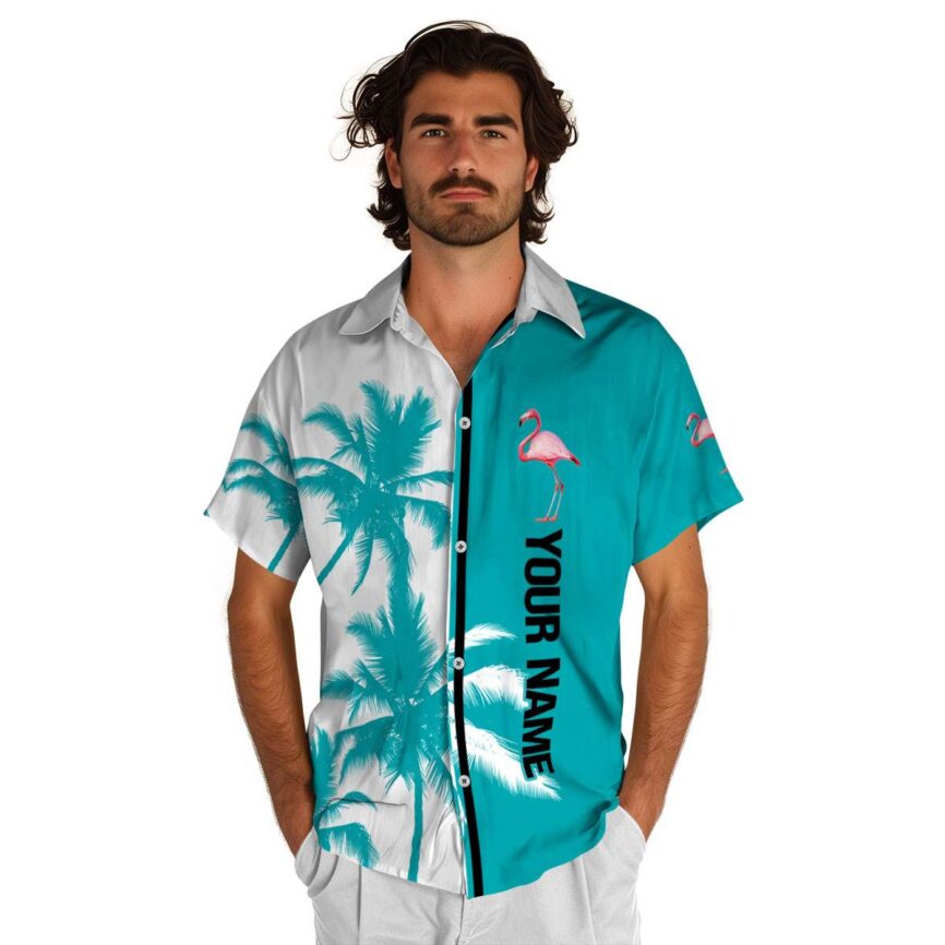 Custom Flamingo Beach Vibes Hawaiian Shirt High quality