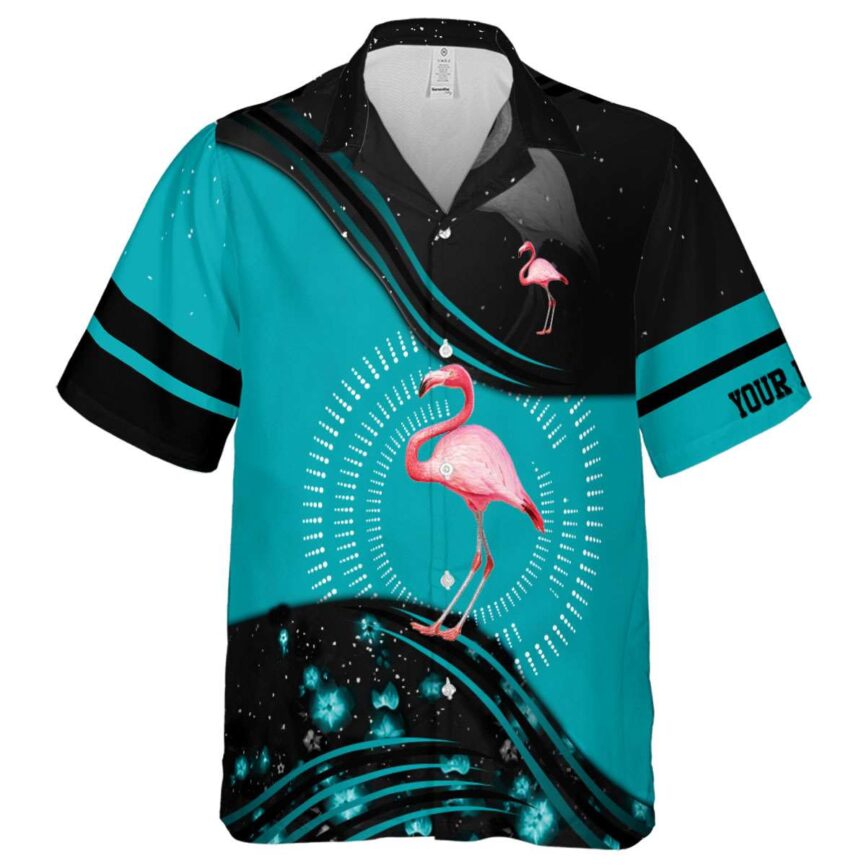 Custom Flamingo Dynamic Swirl Hawaiian Shirt Fashion forward