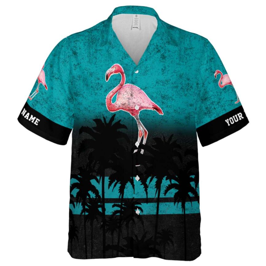 Custom Flamingo Sunset Gradient Hawaiian Shirt Fashion forward