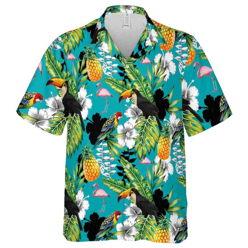 Custom Flamingo Toucan Bird Hawaiian Shirt Fashion forward