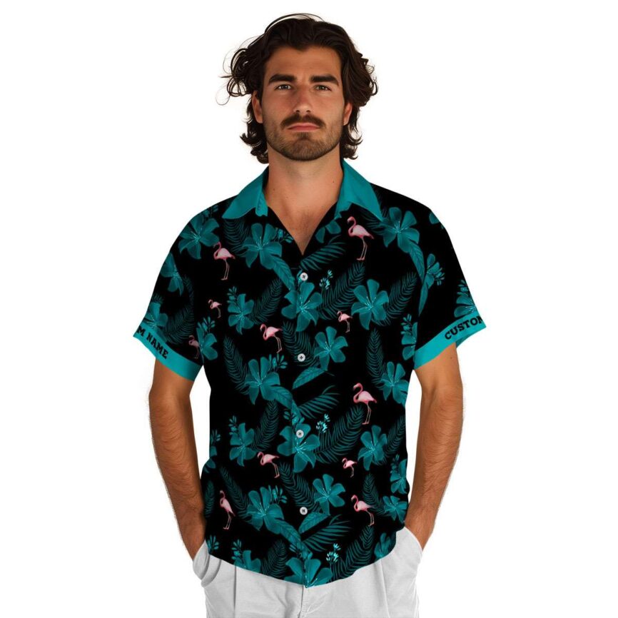 Custom Flamingo Tropical Flower Hawaiian Shirt New Arrival