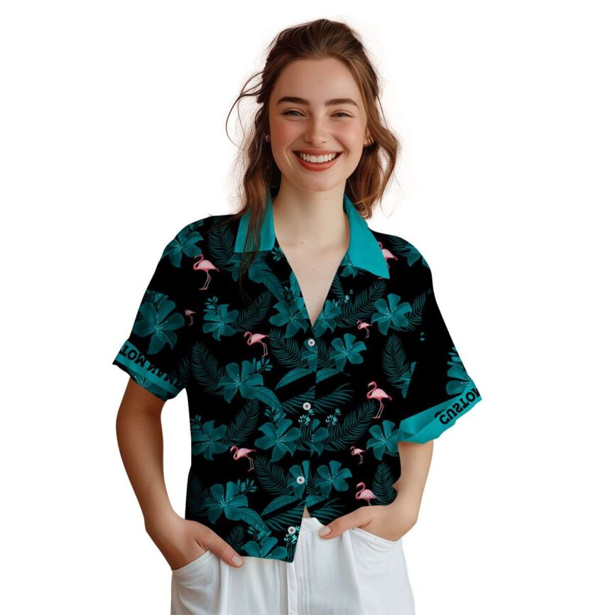 Custom Flamingo Tropical Flower Hawaiian Shirt Top rated