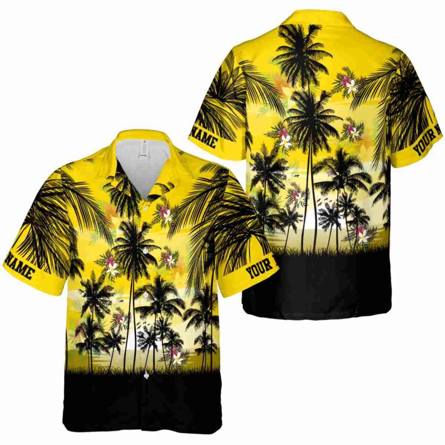 Custom Floral Island Scenery Hawaiian Shirt Premium grade