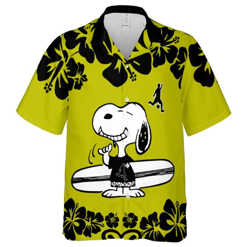 Custom Football Surfing Snoopy Hawaiian Shirt Fashion forward